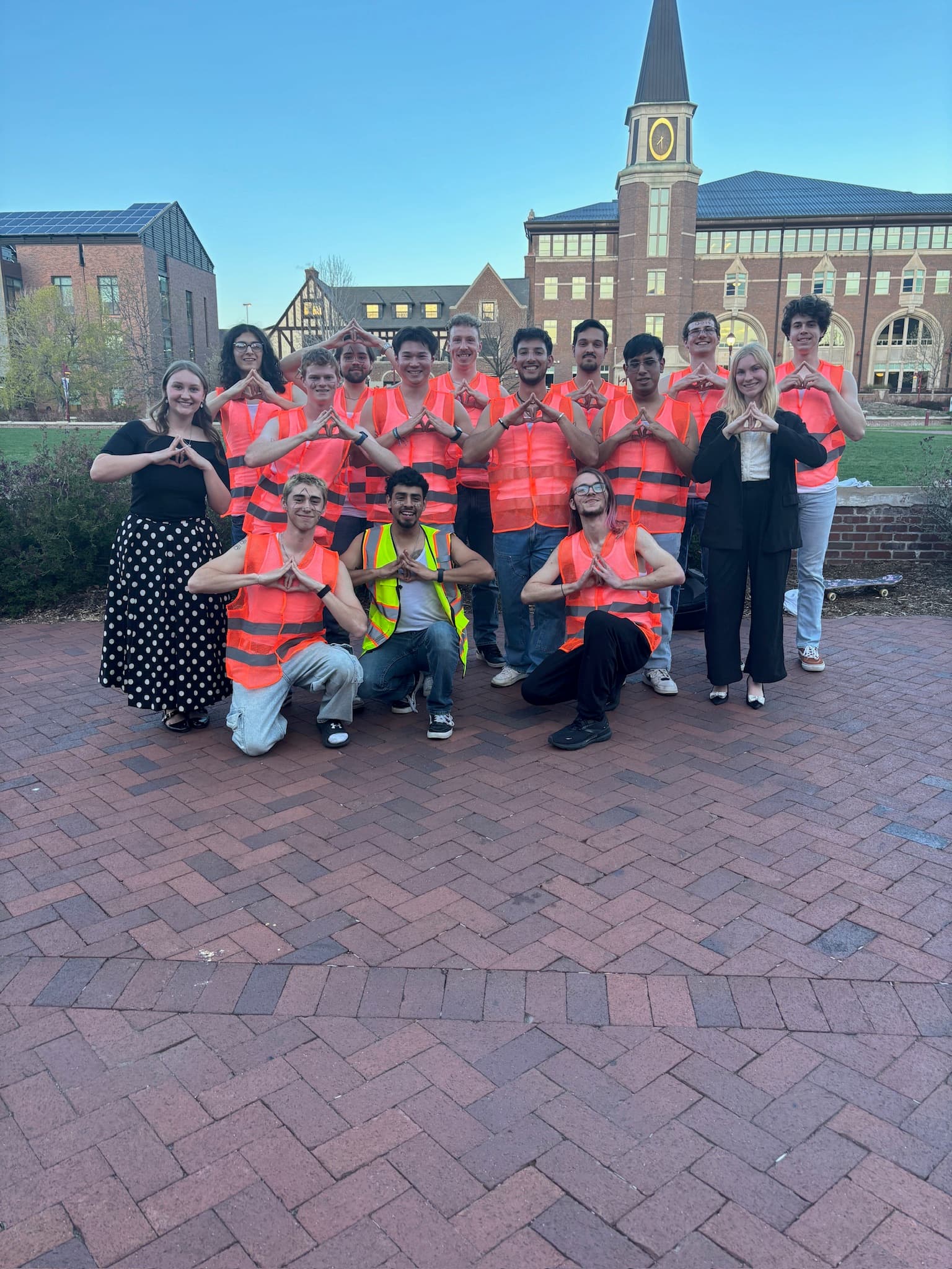 Brothers volunteering in community service